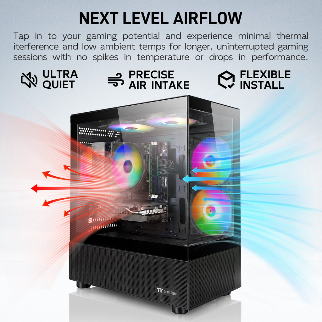 Budget Gaming PC Computers Desktop, Intel Core i7 up to 4.0GHz, GTX 1050 Ti 4GB, 16GB RAM, 512GB M.2 SSD, BX3 550W 80PLUS Bronze PSU, WiFi 5, RGB Fan x5, Windows 11 Home, prebuilt PC Gaming, Black
